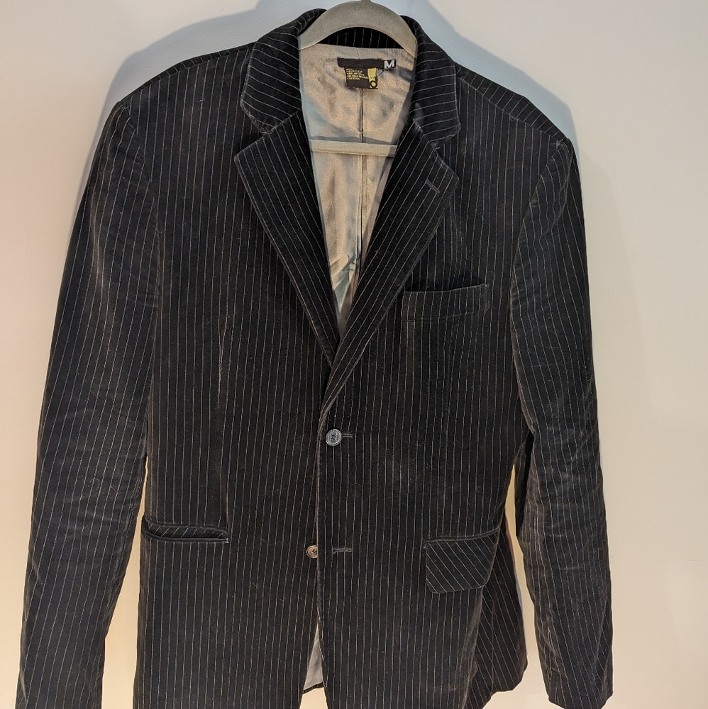 Medium Velvet Pinstripe Blazer